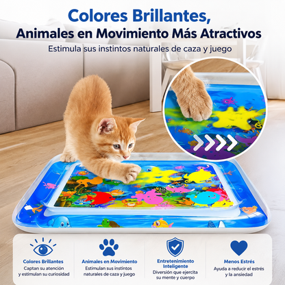 SplashPaws™ – Esterilla de Agua Interactiva para Gatos y Perros