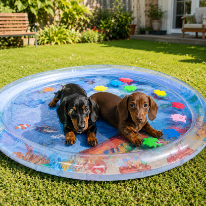 SplashPaws™ – Esterilla de Agua Interactiva para Gatos y Perros