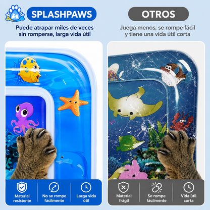 SplashPaws™ – Esterilla de Agua Interactiva para Gatos y Perros
