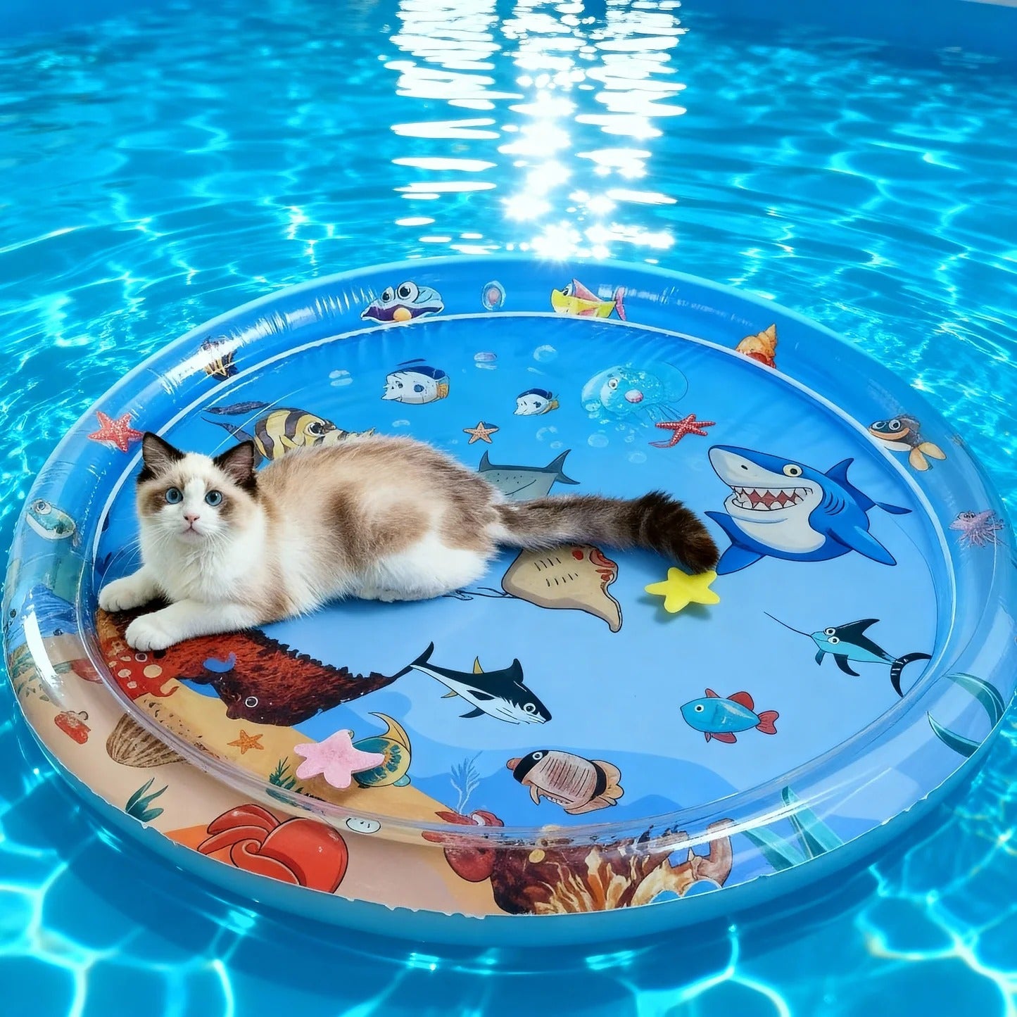 SplashPaws™ – Esterilla de Agua Interactiva para Gatos y Perros